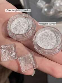 1 Bottle Of High-Quality Nail Glitter, Popular Whitening Snowflake Flakes, Iridescent Opal Cloud Silk Fine Glitter, DIY Nail Decoration Glitter, Nail Art Decoration Accessories, Nail Care Products