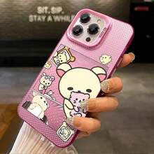 1pc Fashionable, Personalized Cartoon, Relaxed Little Bear Compatible For Phone17/16/15/14/13/12/11/8/ 7ProMax/Pro/Plus/Xs Max/XS/X,For Compatible With Colored Simple Fall Prevtion Anti-Shock, Anti-Slip, Anti Drop, Camera Ls Protection, Silicone Anti Wear Phone Case﻿.Holiday Phone Accessories.Bear Phone Case Phone Case Rilakkuma Cheap Phone Cases 14 Cute Phone Cases Fundas Cover De Gifts For Women Cover 17 Pro Max Fall Silicone Phone Case Gifts For Men - 紫色 - 查看 10