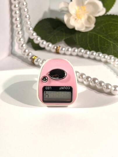 LED-Anzeige batteriebetriebener Zähler - kompakt & niedlich, einfach zu bedienen, geeignet für Lager, Gebets- & Veranstaltungszählung, robustes PP-Material, tragbarer Zähler, Veranstaltungszählwerkzeug, modernes Aussehen, minimalistisches Design