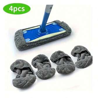 2/4/6/8 pezzi Panno di ricambio per mocio piatto lavabile e riutilizzabile di colore grigio - Panno per mocio in fibra ultrasottile lavabile, adatto per uso bagnato e asciutto, compatibile con mocio per pavimenti, molto adatto per la pulizia di pavimenti e parquet (escluso il mocio)