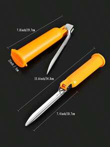 JIENAI Foldable Fishing Rod Rest & Bell Set – 1pc Holder + 1pc Bell For Night Fishing - Yellow - View 4