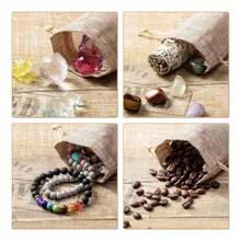 Tendencia50pz Bolsas Costales Yute Con Cordón Dulcero Regalo RecuerdoCalidad premium - Beis - Ver 9