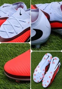 Nike 男士 PHANTOM 6 Pro AG-PRO 短钉足球鞋 - 藍色/紅色 - 查看 4