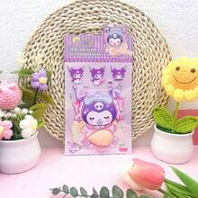 1件可爱治愈系3D立体减压贴纸套装，手账装饰+减压挤压互动，返校季学生手账DIY/日常减压小物/可爱桌面装饰。随机风格。 - 彩色 - 查看 10