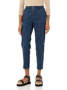 Goodthreads Pantalón Chino elástico con Detalle utilitario Pantalones para Mujer - Azul Marino - Ver 4