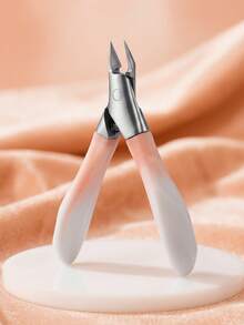 Upgraded Stainless Steel Ingrown Toenail Nipper, Gradient Color Nail Clipper, Durable Slanted Tip Nail Scissors, Foot Care Tool (Random Gradient Color)