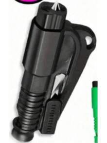 2026 New 3-In-1 Window Breaker Keychain - A Multi-Functional Emergency Tool That Combines A Window Breaker, Seatbelt Cutter, And Survival Whistle, Allowing You To Easily Master Key Vehicle Rescue Capabilities!