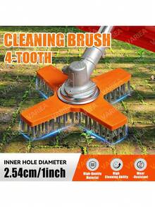 VARIEA 10英寸尼龙割草机清洁刷 - 1英寸安装孔直径，尼龙清洁刷，耐磨材质，草坪和花园护理配件 - 有效去除污渍，庭院维护，地板清洁 - 冬季除雪 - 圣诞礼物 - 彩色 - 查看 9