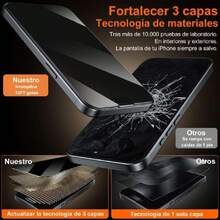 2-Pack Protector Pantalla Privacidad + Protector Cámara para iPhone Air, Mica Vidrio Templado con Marco de Instalación Fácil Anti-Burbujas,37335830 - Blanco y Negro - Ver 6