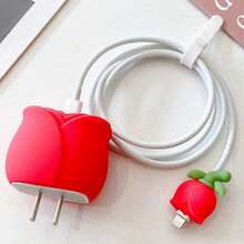 卡通充电器保护套，兼容苹果18/20W快充，防老化防污，通用美规/欧规插头