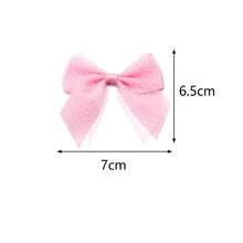 10pcs/Pack Polka Dot Double-Layer 6cm Colorful Mesh Polyester Bow DIY Hair Clips, Hair Ties, Accessories, Clothing & Bag Craft Supplies - Polka Dot Double Bow - View 4