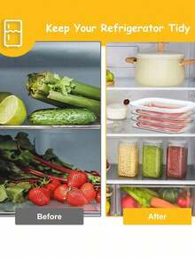 3-Layer Kitchen Container, Sealed Transparent Fresh-Keeping Box, Refrigerator Slice Storage Container, Stackable Food Preparation Container For Meat, Cheese, Ham, Slices, Italian Sausage, Food Fragments, Fruits And Vegetables, Kitchen Refrigeration Organizer, Leak Proof And Reusable, Food Container, Kitchen Organization And Storage, Outdoor, Camping, Valentine's Day Gifts, New Year Gifts - Multicolor - View 3