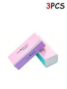 6/3/1pc The New Four-Sided Nail Art, Nail Polishing Block, Nail Sponge, Tofu Block, Sanding Strip, Manicure Tool File Is Convenient And Easy To Carry. - Multicolor - View 8