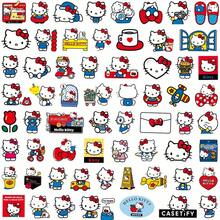 Sanrio 100张Hello Kitty贴纸套装 - 可爱卡通贴纸，适用于Guka DIY/日记/手机/笔记本电脑剪贴簿用品，趣味贴纸，笔记本电脑贴纸，Kindle手机贴纸 - 100件 - 查看 10