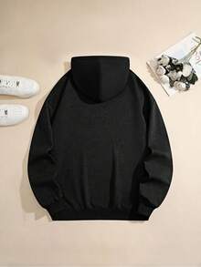 Men'S Funny Creepy Rubber Duck Skull Horror Meme Hoodie |   "Cut My Life Into Pieces" Graphic Pullover Sweatshirt With Pocket, Casual Hooded, Humorous Skeleton Duck Design & Meme Culture Apparel, Perfect For Fall/Winter 5MEF - 白色 - 查看 3