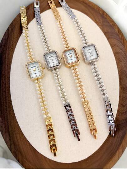 1pc Women's Casual Fashion Versatile Minimalist Quartz Watch, Suitable For Daily Wear