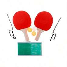 Set de Ping Pong 2 Raquetas +3 Pelotas +Postes con Red - 123 - Ver 3
