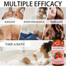 100毫升/3.4盎司，30毫升/1.0盎司草莓精油扩香器，草莓精油，按摩油，家居香氛扩香器，家居香氛，面部护理，礼品 - 草莓 - 查看 4