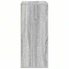 Larryhot Libreria Grigio Sonoma 60x30x71,5 cm in Legno Multistrato, Facile da assemblare, dall'estetica elegante e raffinata, pratica per riporre gli oggetti, la scelta ideale per l'organizzazione e la decorazione domestica - Grigio - Visualizzare 4