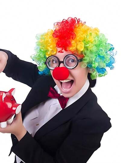 10pcs Red Clown Nose, Red Foam Sponge Nose, Red Nose For Carnival, Circus Party Fun Props, Clown Red Nose Sponge Ball Party Set, Suitable For Circus And Carnival Theme Party, Clown Role Play Props, Fun Party Decorations, Holiday Decorations, New Year And Valentine's Day Gifts