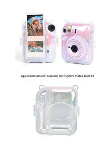 Funda Transparente para Mini 12, Bolsa de Transporte rígida para cámara instantánea Mini 12, con Bolsillo para Fotos y Correa para el Hombro,37337260 - Multicolor - Ver 2