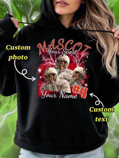 بلوزة رياضية كاجوال مخصصة بطباعة جرافيك عصرية، ملائمة للارتداء اليومي في الربيع والصيف