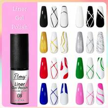 Ftmy Newest Gel Nail Polish 1PCS 5ml With Fine Brush Suitable For LED Lamp Curing Tear Resistant Smooth And Shiny Striper Gel Perfect For Home Parties - 02 - Xem 6