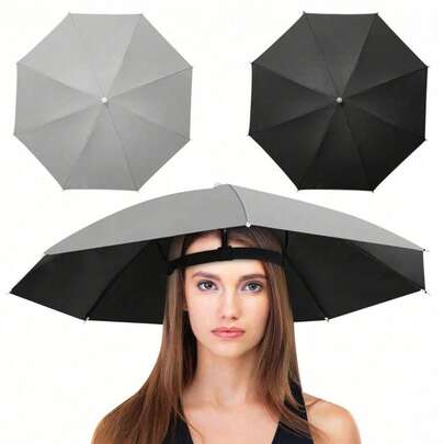 1pc Hands-Free Foldable UV Protection Sun Hat - All-Weather Protection For Fishing, Hiking, Camping, Outdoor & Farming Adventures - Portable Multifunctional