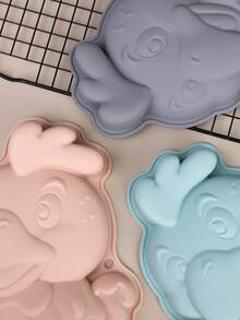 1个硅胶小鸡造型蛋糕模具，烘焙工具，卡通母鸡蛋糕模具，蛋糕烤盘，慕斯托盘，厨房烘焙巧克力慕斯果冻蜡模具，烘焙工具 - 彩色 - 查看 10