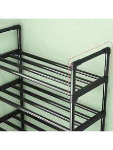 1 Set de 2/3/4/5/6 niveles de estantería simple para zapatos, organizador de zapatos de varios niveles independiente para el hogar, adecuado para dormitorios de estudiantes - Multicolor - Ver 5
