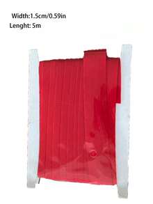 5.5 Yard Pre-Folded Bias Tape, Suitable For Sewing, Folding Elastic Crafts And Home Decor, Multi-Functional Fabric Edge Decoration And Garment Embellishment, Sewing Trim, Craft Supplies, Smooth Texture, Neat Workmanship, Durable - Multicolor - View 14