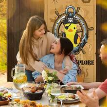 Rubber Duck Pirate Door Cover Banner Decoration Backdrop Porch Sign For Holiday Party Indoor Outdoor Decor,OneSize,RubberDuckPirate - 橡皮鴨海盜 - 查看 7