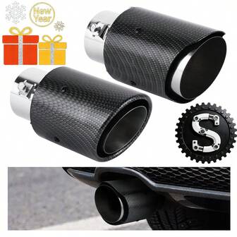 1pc 2.48 Inch (6.3 Cm) Diameter Exhaust Tip, Rolled/Straight Edge Round Angled Tip Straight Pipe, Stainless Steel Material, Single Outlet, Rear Decoration, High Quality Universal Auto Modification Part, Exterior Upgrade Accessory (Suitable For Cars, Motorcycles, SUVs, Pickups)