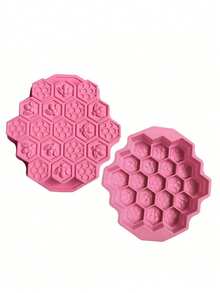 1pc Honeycomb Silicone Mold, Suitable For Making Candles, Soaps, Clays, And Other DIY Handmade Crafts - Multicolor - View 7