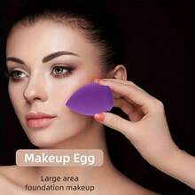8pcs Multi-Color Makeup Sponge Blenders, Can Be Used To Mix BB Cream, Foundation, Powder For Beautiful Makeup Base, Also Can Be Used With Concealer, Blush, Eyeshadow, Expands In Water, Latex-Free Wet & Dry, Suitable For All Skin Types, Great Gift For Women, Holiday Gift - Multicolor - View 3