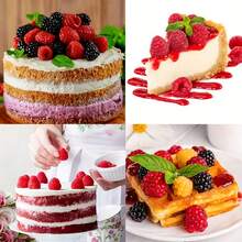 1pc Silicone Raspberry Charlotte Cake Mold, 24-Cavity Non-Stick Baking Mold For Making Raspberry Tarts, Mousse Cakes, Jelly Rolls, Baking Accessories - Grey - View 9