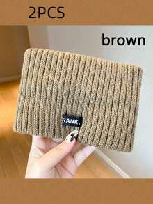 1pc/4pcs Solid Color Polyester Headband, Autumn/Winter - Multicolor - View 23