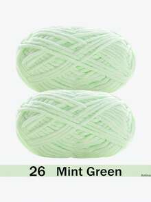 1/2包天鹅绒柔软纱线，50克/包，60米/包，手工DIY编织中等粗细纱线，冰棒色纱线，粗涤纶柔软编织纱线，适合DIY工艺品，适合编织围巾、帽子、鞋子、包包、靠垫、玩偶、毯子、拖鞋、手工钩编项目等等。 - 彩色 - 查看 74