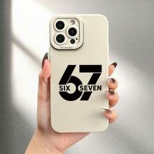 Funda de teléfono a prueba de golpes Una funda de teléfono elegante con un diseño minimalista de números, que ofrece protección completa para la lente contra caídas, compatible con los modelos de  17, 17 Pro, 17 Pro Max, así como de 11 a 16 Pro Max, Air, Mini y Plus. Es el regalo práctico perfecto, funda de teléfono suave, ligera, ajustada y a prueba de golpes. - 1 pieza - Ver 5