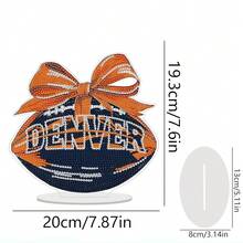 Fairyland JinWenn Decor For Home Diamonds Art Kit Decorations, Football Diamonds Painting Kit For Adult Tabletop Gift DIY 5D Diamonds Dots Denver Home Special Crystal Diamond 7.6x7.87 Inch - DP02556 - 查看 4