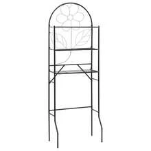 vidaXL WC Étagère Nero 60x33x174 cm - nero - Visualizzare 1