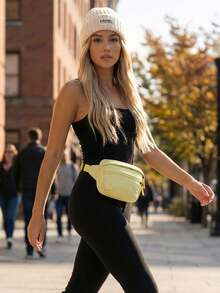 CAMEL CROWN Lightweight Crossbody Shoulder Bag, Suitable For Commuting, Travel And Sports - Moon Shadow Yellow - View 2