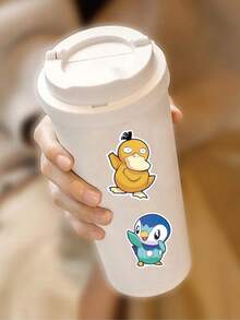 50pcs Pokemon Original Waterproof Vinyl Sticker Set, Suitable For Laptop, Water Bottle, Skateboard, Children's Gift, Pikachu & Charizard - Multicolor - View 5