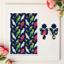 DONQE Animal Print Spring Flower Clay Transfer Paper Making Soft Ceramic Earrings Polymer Clay Water Transfer Paper For Jewelry DIY Craft Supplies - Multicolor - View 41