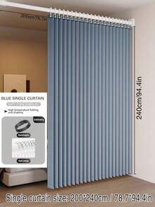 1pc Foldable Curtain Partition Without Rod, All-Season Decorative Hanging Cloth Divider, Suitable For Rental Home Bed, High-End, Applicable For Living Room, Bedroom Windows And Other Scenarios