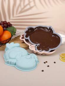 1个硅胶小鸡造型蛋糕模具，烘焙工具，卡通母鸡蛋糕模具，蛋糕烤盘，慕斯托盘，厨房烘焙巧克力慕斯果冻蜡模具，烘焙工具 - 彩色 - 查看 7