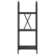 Larryhot Libreria Rovere nero 40 x 30 x 109 cm Legno multistrato, Facile da assemblare, dall'estetica elegante e raffinata, pratica per riporre gli oggetti, la scelta ideale per l'organizzazione e la decorazione domestica - nero - Visualizzare 5