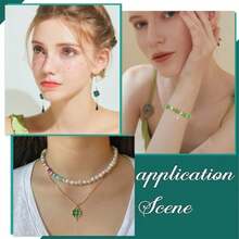 48个/40个/20个复古可爱四叶草珐琅吊坠 - 圣帕特里克节装饰品，DIY珠宝制作套装，项链、手链、钥匙扣、耳环和工艺品材料 - 彩色 - 查看 6