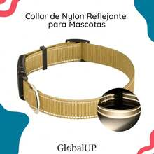 Collar reflejante para Perro diseño cómodo, Resistente. Collar para Perro y Gato Chico, Mediano, Grande y Extra Grande. Reflective Collar. Modelo Neo (Kaki, Extra Chico),37363637 - Azul Cadete - Ver 2