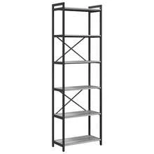 Larryhot Libreria Grigio sonoma 40 x 30 x 85 cm Legno multistrato, Facile da assemblare, dall'estetica elegante e raffinata, pratica per riporre gli oggetti, la scelta ideale per l'organizzazione e la decorazione domestica - Grigio - Visualizzare 2